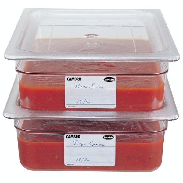 Cambro Cambro - Camwear Food Pan Cover, 1/2 Size, Polycarbonate, Clear, NSF - 20CWC135