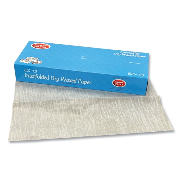 Handy Wacks Interfolded Dry Waxed Paper Deli Sheets, 10.75 x 15, 6000PK - EZ15