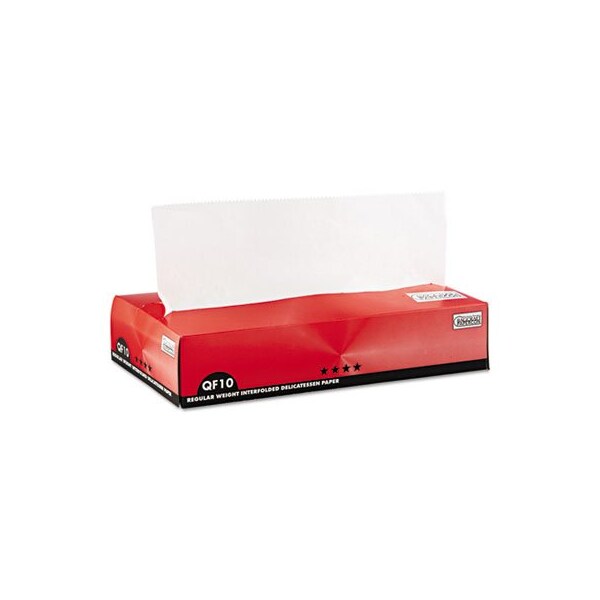 Bagcraft Qf10 Interfolded Dry Wax Paper, 10 X 10 1/4, White, 12PK - 011010