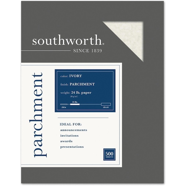 Southworth Paper, Parchment, 24#, Blue Pk - SOU964C