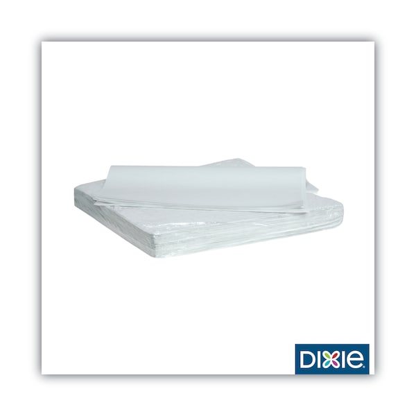 Dixie All-Purpose Food Wrap, Dry Wax Paper, 15 x 16, White, PK1000 PK - GRC1516