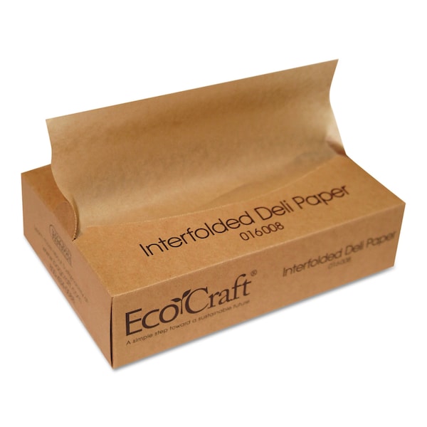 Bagcraft EcoCraft Interfolded Soy Wax Deli Sheets, 8 x 10 3/4, PK6000 - BGC 016008