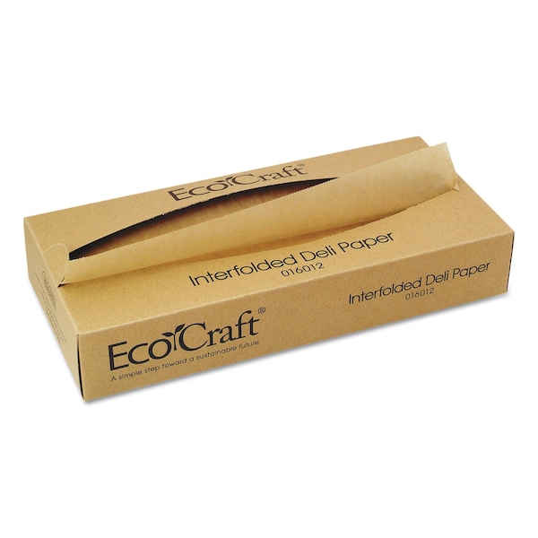 Bagcraft EcoCraft Interfolded Soy Wax Deli Sheets, 12 x 10 3/4, PK6000 - 1601216012