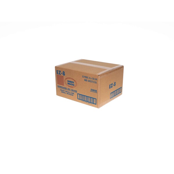 Handy Wacks Handy Wacks 8"x10.75" Interfolded Dry Wax Deli Paper, PK6000 - EZ-8N