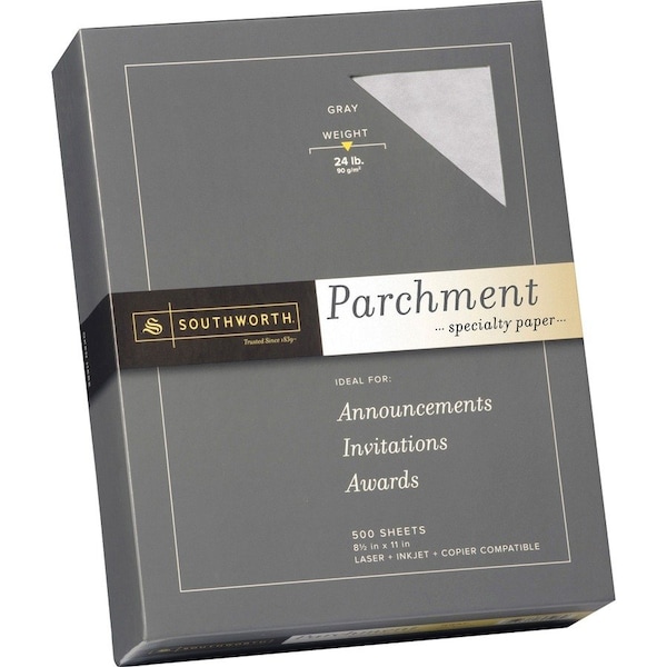 Southworth Paper, Parchment, 24#, Gray Pk - SOU974C