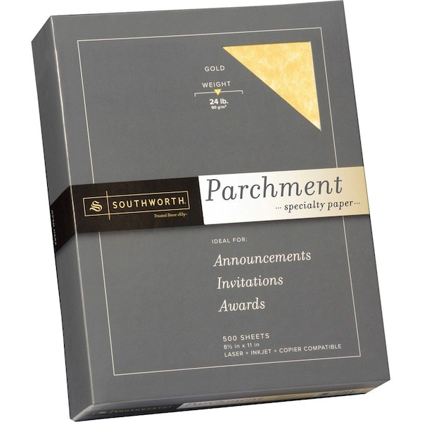 Southworth Paper, Parchment, 24#, Gold Pk - SOU994C