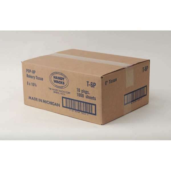 Handy Wacks Handy Wacks Interfolded 6X10.75 Bakery Wax, PK10000 - T-6P