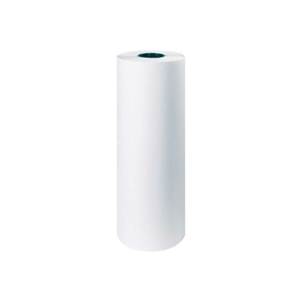 The Packaging Wholesalers Butcher Paper, 40 lbs., 24"W x 1000'L, White, 1 Roll - PBP2440W