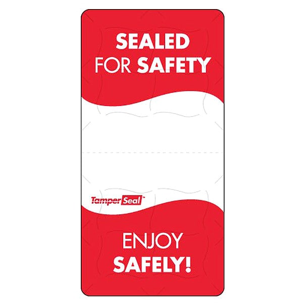 Daymark Food Safety Label, Red/White, 4 in H - IT119541