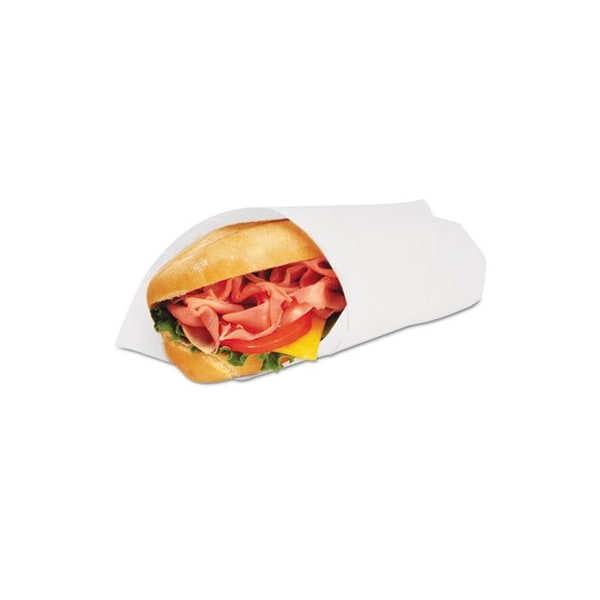 Bagcraft GREASE-RESISTANT PAPER WRAPS AND LINERS, 14 X 14, WHITE, 4PK - 057014