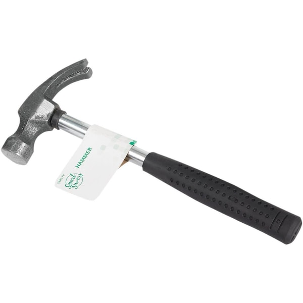 Smart Savers 8 Oz. Smooth-Face Curved Claw Hammer with Steel Handle - AE006