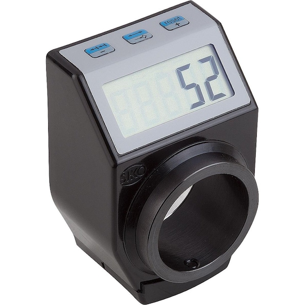 Indicador de posición digital Kipp, libremente programable, plástico negro, Comp: Acero, Mercancías Peligrosas Un3091 - K0411.12.