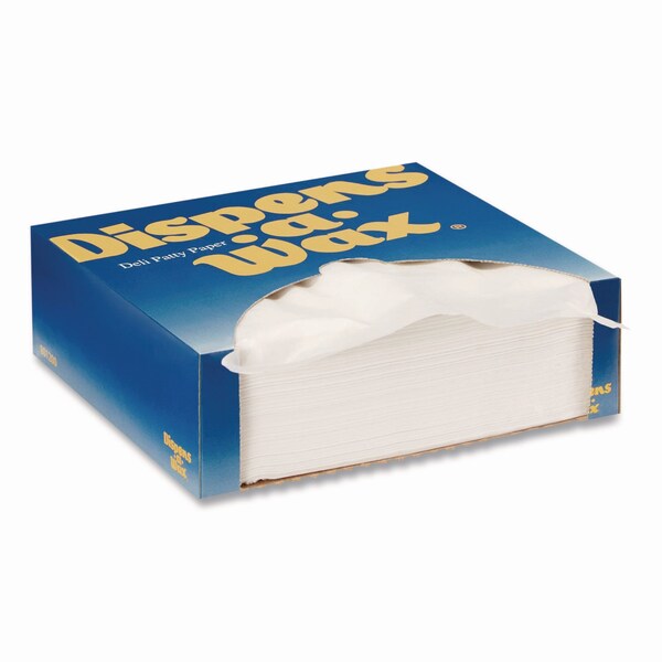 Dixie Dispens-A-Wax Waxed Deli Patty Paper, 6 x 6, 10000PK - 801200