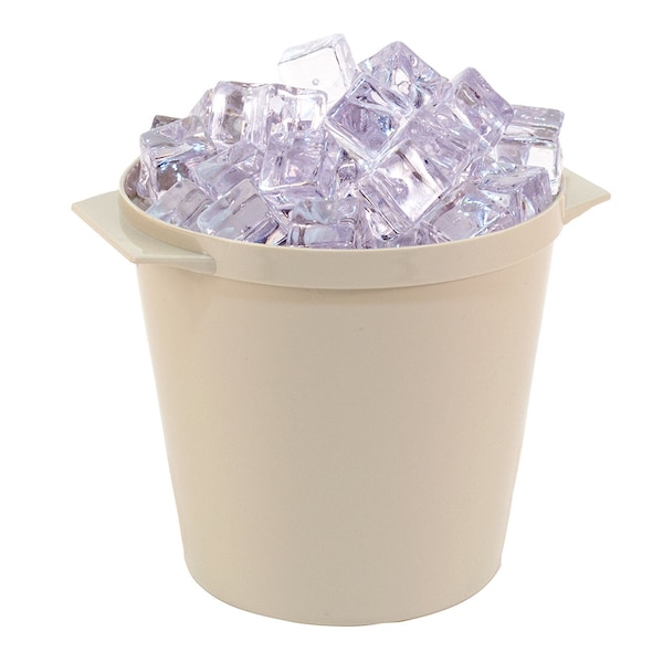 Hapco-Elmar R1000SAND-Essential 3 Qt. Round Ice Bucket W/ Handles, Sand, PK 36 - R1000SAND
