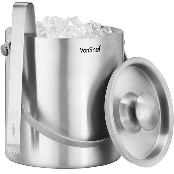 Starcrafts Starcrafts 72286 Stainless Steel Double Wall Ice Bucket with Lid 2 Liter - 72286