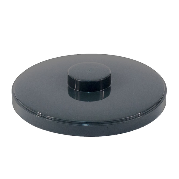 Hapco-Elmar Essential 3 Qt. Round Ice Bucket Lid for R1000, Graphite, PK 36 - R1020GRPH
