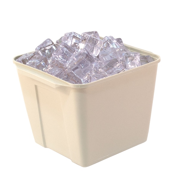 Hapco-Elmar R2100SAND-Essential 3 Qt. Square Ice Bucket With Handles, Sand, PK 36 - R2100SAND