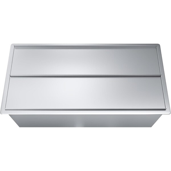 Amgood 18 in. x 36 in. Stainless Steel Drop-In Ice Bin with Sliding Lid - ICE BIN DIIB-183610-Z