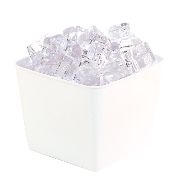 Hapco-Elmar R2500WHT-Essential 1.5 Qt. Square Ice Bucket, White, PK 36 - R2500WHT