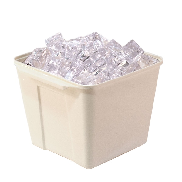Hapco-Elmar Essential 3 Qt. Square Ice Bucket With Handles, Vanilla, PK 36 - R2100VAN