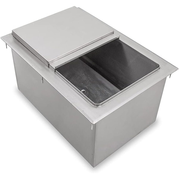 Amgood 18 in. x 12 in. Stainless Steel Drop-In Ice Bin - AMG - ICE BIN XDIIB-181210