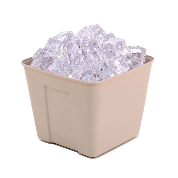 Hapco-Elmar R2000BLH-Essential 3 Qt. Square Ice Bucket W/O Handles, Blush, PK 36 - R2000BLH