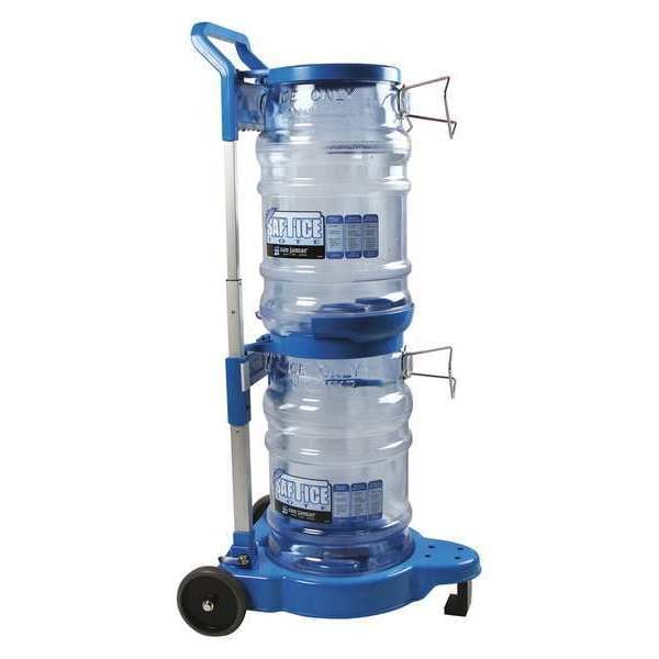 San Jamar Ice Tote Transport Cart, Blue, 26-3/4"H - SICART60