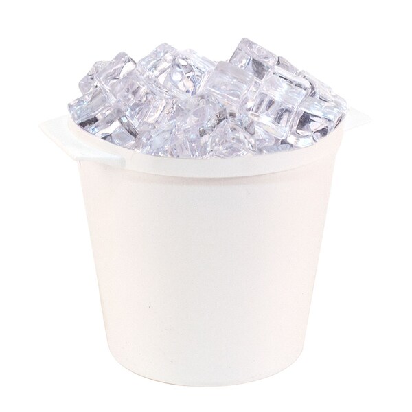 Hapco-Elmar R1000WHT-Essential 3 Qt. Round Ice Bucket W/ Handles, White, PK 36 - R1000WHT