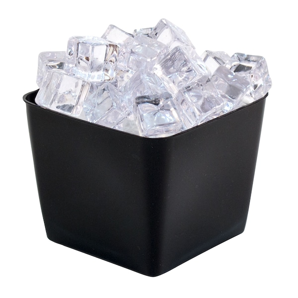 Hapco-Elmar R2500BLK-Essential 1.5 Qt. Square Ice Bucket, Black, PK 36 - R2500BLK