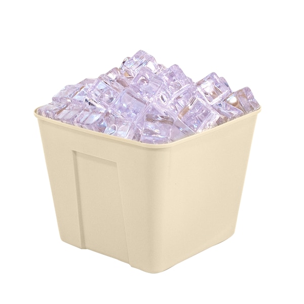Hapco-Elmar R2000SAND-Essential 3 Qt. Square Ice Bucket W/O Handles, Sand, PK 36 - R2000SAND