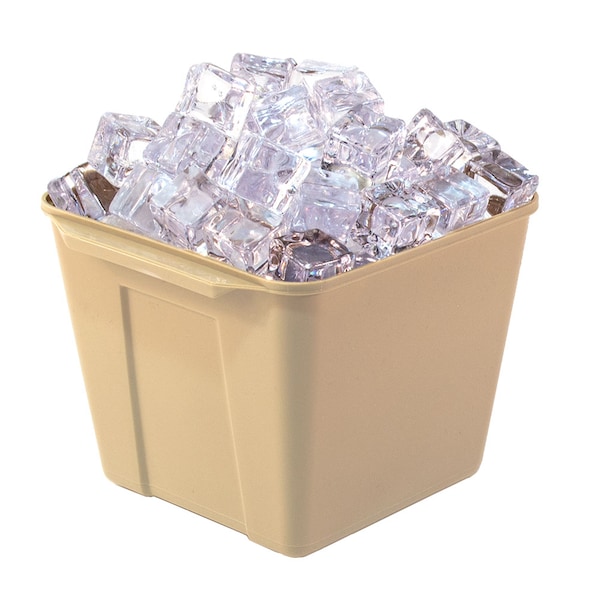 Hapco-Elmar R2100BGE-Essential 3 Qt. Square Ice Bucket With Handles, Beige, PK 36 - R2100BGE