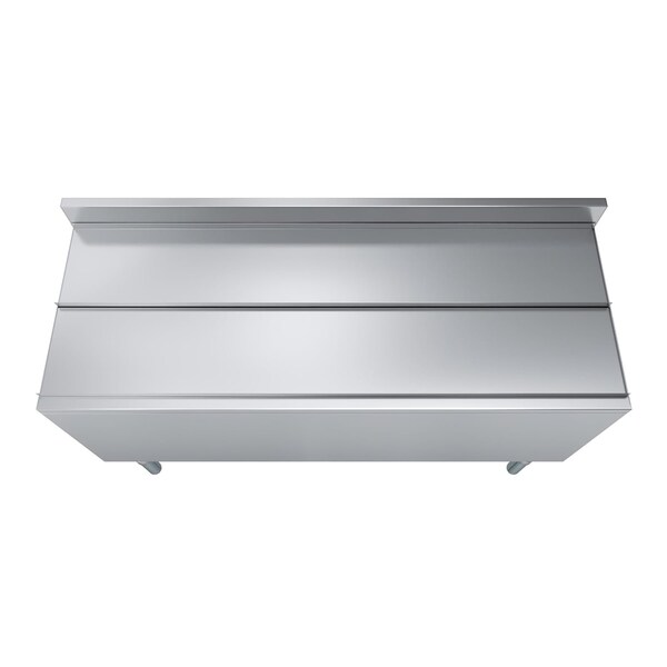Amgood 18.5 in. x 48 in. Underbar Ice Bin with Sliding Lid - ICE BIN FSIB-184815-Z