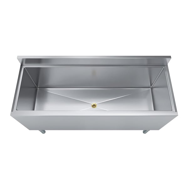 Amgood 18.5 in. x 48 in. Underbar Ice Bin with Sliding Lid - ICE BIN FSIB-184815-Z
