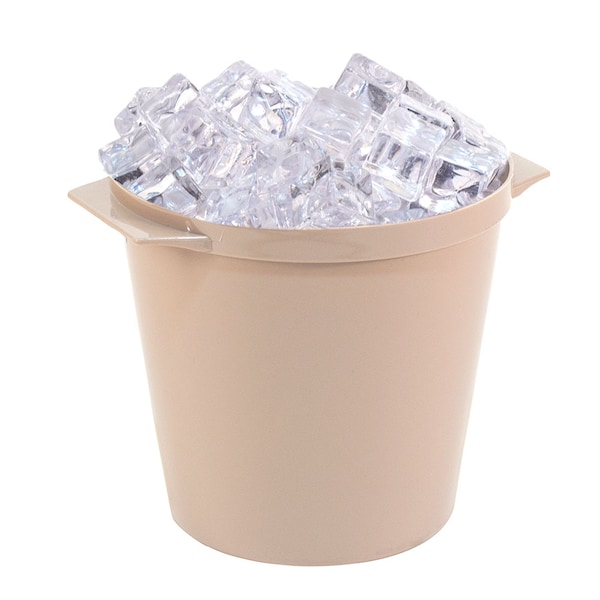 Hapco-Elmar R1000BLH-Essential 3 Qt. Round Ice Bucket W/ Handles, Blush, PK 36 - R1000BLH