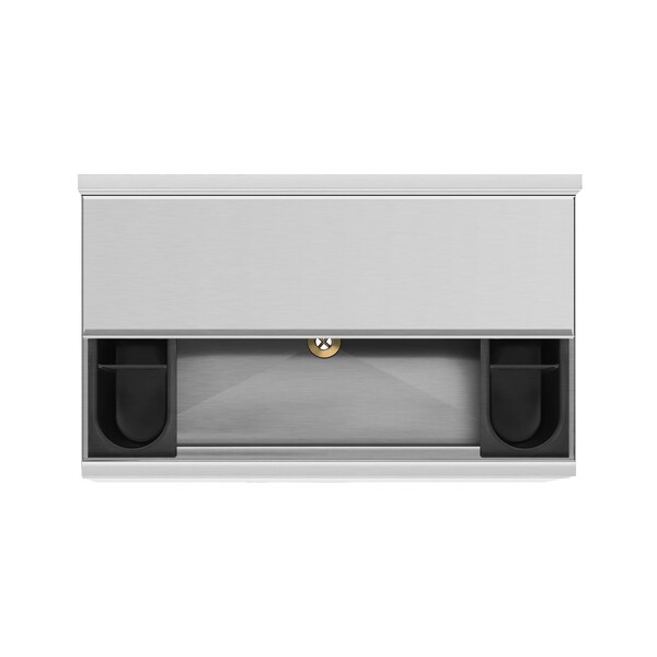 Koolmore 30 in. Commercial Underbar Ice Bin with Siding Lid in Stainless Steel KM-UIB-1830 - KM-UIB-1830