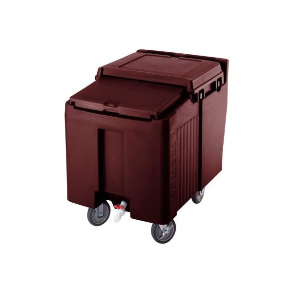 Cambro Cambro ICS125L131 - Ice Caddies, Dark Brown, 125 Lbs. Cap., 2 Swivel, 2 locking - ICS125L131