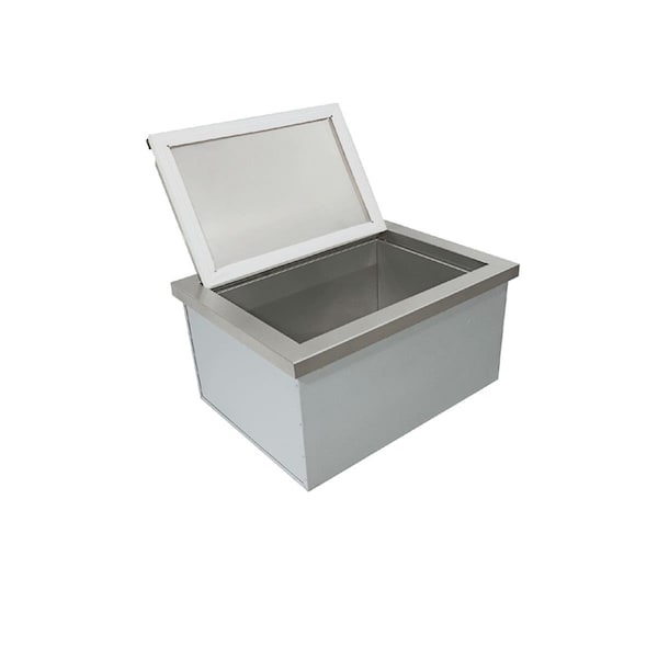 Carne Valiant Stainless Steel Drop-In Cooler Ice Container with Removable Lid - CA1703478