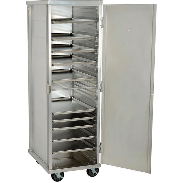 Nexel Enclosed Mobile Transport Cabinet, 68H, 40 Pan Capacity, Aluminum - ETC2127