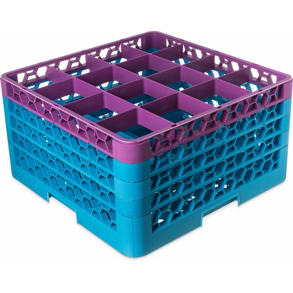 Carlisle Foodservice The 16 Compartment Divided Glass Rack - RG16-4C414