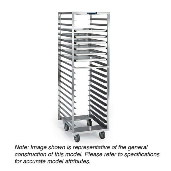 Lakeside Stainless Steel Narrow Opening Pan Rack - Holds (41) 18"x26" Trays - 163