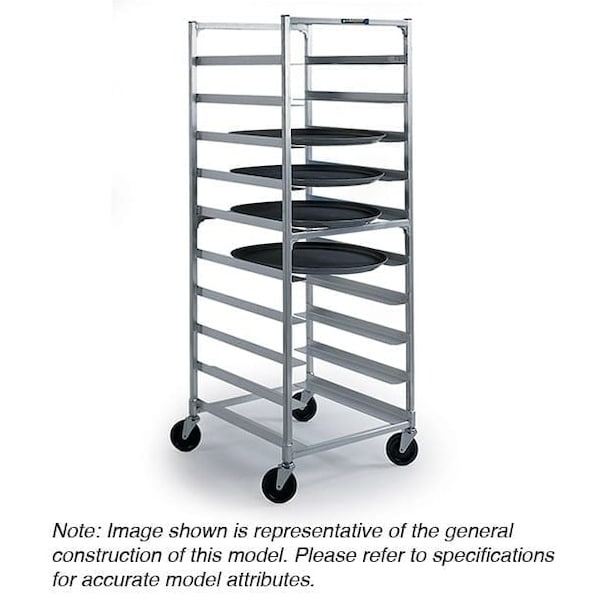 Lakeside Aluminum Oval Tray Rack; Standard Ledge Style - Holds (9) Trays - 8582