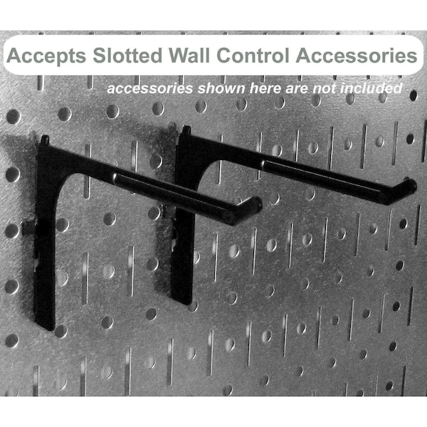 Wall Control Commercial Kitchen Pegboard Rack, Grey/White - 35-IKTH-200-GW