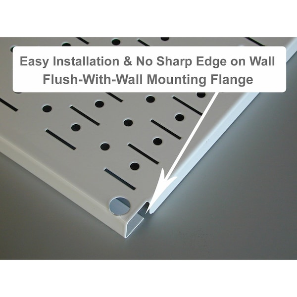 Wall Control Commercial Kitchen Pegboard Rack, Grey/White - 35-IKTH-200-GW
