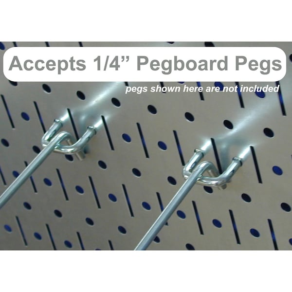 Wall Control Commercial Kitchen Pegboard Rack, Grey/White - 35-IKTH-200-GW