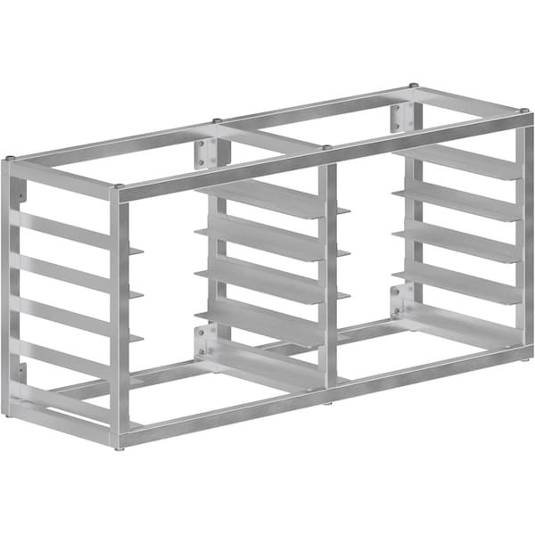 Amgood Wall Mounted Sheet / Bun Pan Rack 40in x 13in x 18in. Fits 10 Half Size Pans. NSF - BPR WM-HALF-10-Z
