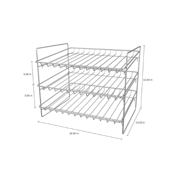 Hastings Home 3-Tier Can Dispenser Organizer Holds 36 Standard Jars, Food or Soda Cans for Kitchen Pantry, Cabinet - 847505UPP