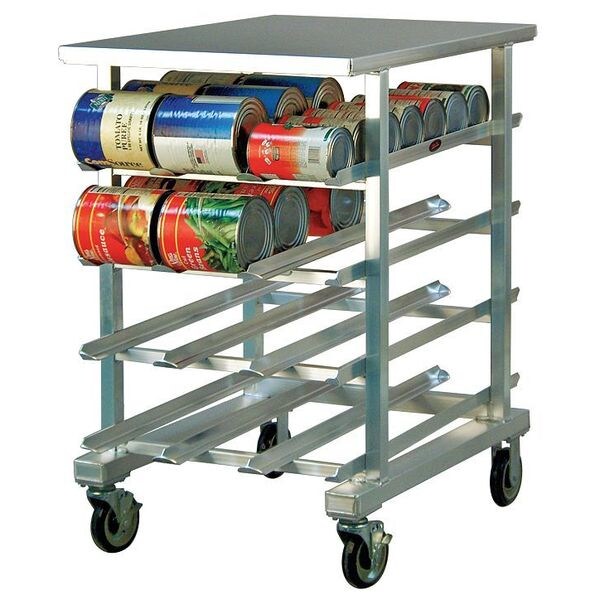 New Age Industrial Can Rack, Alum Top, 25W x 35D x 41 in. H - 1226