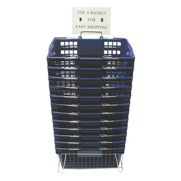 Zoro Select Hand Basket, Blue, 18 1/4 x 12 1/4, PK12 - RWR-HDB-BE01ST