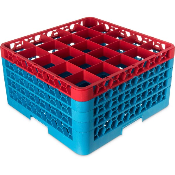 Carlisle Foodservice The 25 Compartment Divided Glass Rack - RG25-4C410