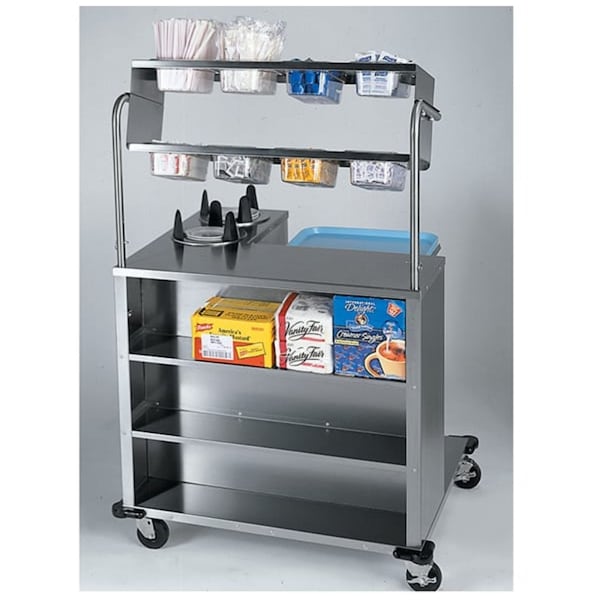 Lakeside Stainless Deluxe Tray Starter Station-Accomadates Pans, Trays, Dishes - 2620